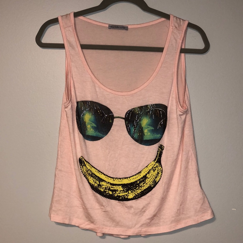 Charlotte Russe Fun Flowy Tank Top